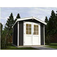 WEKA Gartenhaus »218 Gr.2«, Holz, BxHxT: 320 x 234 x 205 cm (Außenmaße inkl. Dachüberstand) - grau von WEKA