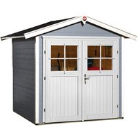 WEKA Gartenhaus »224 Gr.1«, Holz, BxHxT: 260 x 227 x 209 cm (Außenmaße inkl. Dachüberstand) - grau von WEKA