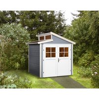 WEKA Gartenhaus »226 Gr.1«, Holz, BxHxT: 237 x 252 x 209 cm (Außenmaße inkl. Dachüberstand) - grau von WEKA