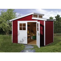WEKA Gartenhaus »226 Gr.3«, Holz, BxHxT: 327 x 252 x 209 cm (Außenmaße inkl. Dachüberstand) - rot von WEKA