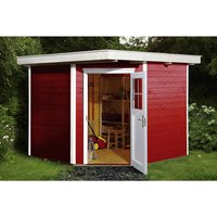 WEKA Gartenhaus »229 Gr.2«, Holz, BxHxT: 270 x 217 x 235 cm (Außenmaße inkl. Dachüberstand) - rot von WEKA
