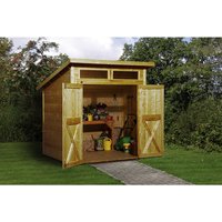 WEKA Gartenhaus »325 A«, Holz, BxHxT: 222 x 235 x 237 cm (Außenmaße inkl. Dachüberstand) - beige von WEKA
