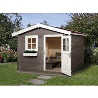 WEKA Gartenhaus »Premium«, BxT: 300 x 230 cm (Aufstellmaße), Satteldach - beige von WEKA