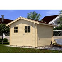 WEKA Gartenhaus »Premium«, BxT: 380 x 280 cm (Aufstellmaße), Satteldach - beige von WEKA