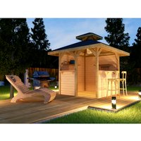WEKA Gartenlaube »Gartenlaube 651«, rechteckig, quadratisch, BxHxT: 294 x 312 x 294 cm - braun von WEKA