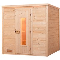 WEKA Massivholzsauna »BERGEN 1.8«, 6 Personen, inkl. 5,4 kW Ofen mit integrierter Steuerung - braun WEKA Massivholzsauna »BERGEN 1.8«, 6 Personen, inkl. 5,4 kW Ofen mit integrierter Steuerung - braun von WEKA