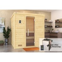 WEKA Massivholzsauna »BERGEN 2«, BxHxT: 195,5 cm x 205 cm x 178 cm - braun von WEKA