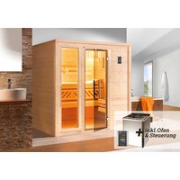 WEKA Massivholzsauna »BERGEN 2«, BxHxT: 195,5 cm x 205 cm x 178 cm - braun von WEKA