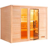 WEKA Massivholzsauna »BERGEN 3«, 6 Personen, inkl. 9 kW Ofen mit externer Steuerung - braun WEKA Massivholzsauna »BERGEN 3«, 6 Personen, inkl. 9 kW Ofen mit externer Steuerung - braun von WEKA