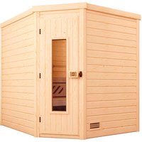 WEKA Massivholzsauna »TURKU 2«, 6 Personen, inkl. 9 kW Ofen mit integrierter Steuerung - braun WEKA Massivholzsauna »TURKU 2«, 6 Personen, inkl. 9 kW Ofen mit integrierter Steuerung - braun von WEKA