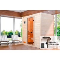 WEKA Massivholzsauna »VALIDA«, BxHxT: 189 cm x 203,5 cm x 139 cm - braun von WEKA