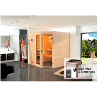 WEKA Massivholzsauna »VALIDA«, BxHxT: 189 cm x 203,5 cm x 172 cm - braun von WEKA