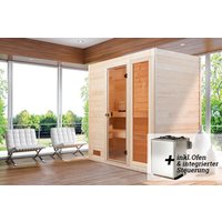 WEKA Massivholzsauna »VALIDA«, BxHxT: 189 cm x 203,5 cm x 189 cm - braun von WEKA