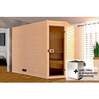 WEKA Massivholzsauna »VALIDA«, BxHxT: 239 cm x 203,5 cm x 189 cm - braun von WEKA