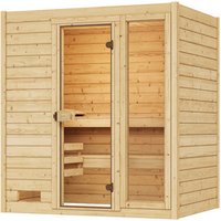 WEKA Massivholzsauna »VALIDA 2«, 4 Personen, inkl. 4,5 kW Ofen mit externer Steuerung - braun WEKA Massivholzsauna »VALIDA 2«, 4 Personen, inkl. 4,5 kW Ofen mit externer Steuerung - braun von WEKA