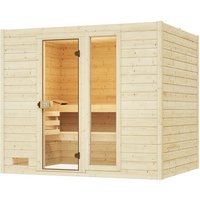 WEKA Massivholzsauna »VALIDA 4«, 8 Personen, inkl. 9 kW Ofen mit integrierter Steuerung - braun WEKA Massivholzsauna »VALIDA 4«, 8 Personen, inkl. 9 kW Ofen mit integrierter Steuerung - braun von WEKA