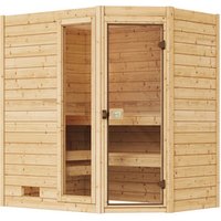 WEKA Massivholzsauna »VALIDA ECK 1«, 6 Personen, inkl. 7,5 kW Ofen mit externer Steuerung - braun WEKA Massivholzsauna »VALIDA ECK 1«, 6 Personen, inkl. 7,5 kW Ofen mit externer Steuerung - braun von WEKA
