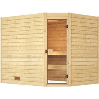 WEKA Massivholzsauna »VALIDA ECK 3«, 6 Personen, inkl. 7,5 kW Ofen mit externer Steuerung - braun WEKA Massivholzsauna »VALIDA ECK 3«, 6 Personen, inkl. 7,5 kW Ofen mit externer Steuerung - braun von WEKA