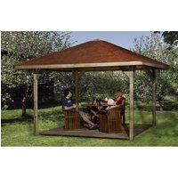 WEKA Pavillon »Paradies«, BxHxT: 433 x 314 x 433 cm - beige von WEKA