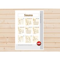 WEKA Sauna-Baderegeltafel, 0,2 cm, weiß - weiss WEKA Sauna-Baderegeltafel, 0,2 cm, weiß - weiss von WEKA