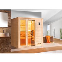 WEKA Sauna »Bergen 2«, BxHxT: 198 x 203,5 x 198 cm - beige von WEKA