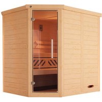 WEKA Sauna »KEMI ECK«, 6 Personen, inkl. 4,5 kW Ofen mit externer Steuerung - braun WEKA Sauna »KEMI ECK«, 6 Personen, inkl. 4,5 kW Ofen mit externer Steuerung - braun von WEKA