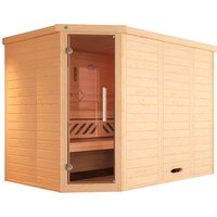 WEKA Sauna »KEMI ECK 2«, 6 Personen, inkl. 9 kW Ofen mit externer Steuerung - braun WEKA Sauna »KEMI ECK 2«, 6 Personen, inkl. 9 kW Ofen mit externer Steuerung - braun von WEKA