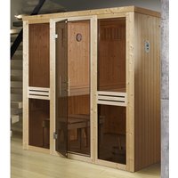 WEKA Sauna »Kaarina 2«, ohne Ofen, 177 x 199 x 194 cm, mit Fenster - beige von WEKA