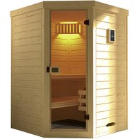 WEKA Sauna »Laukkala 1«, ohne Ofen, 144 x 200 x 144 cm - braun von WEKA