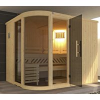 WEKA Sauna »Sara 2«, mit Ofen, BxHxT: 244 x 199 x 194 cm - beige von WEKA