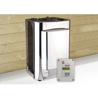 WEKA Saunaofen »Profi Ofen Kombi-Set«, inkl. externer Steuerung, 11 kW - silberfarben von WEKA