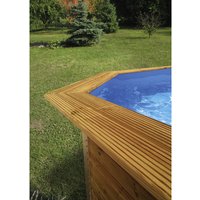 WEKA Toprail für Massivholzpool, Holz, Länge: 116 cm - braun von WEKA