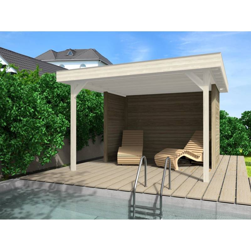 WEKA Wandset für Gartenlaube 657 Inkl. 2 x halbe Seitenwand und 1 x Rückwand von WEKA