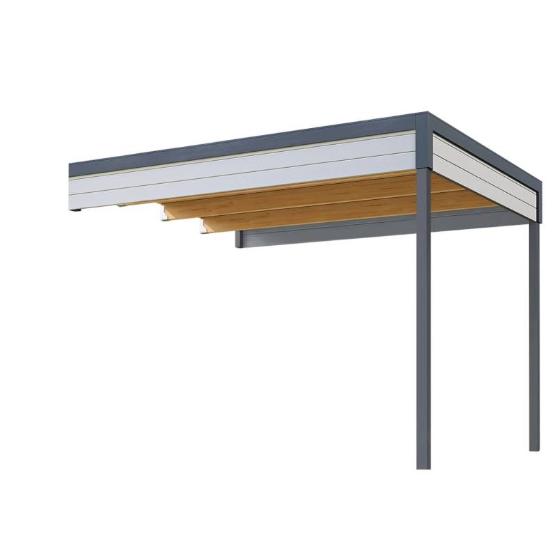 Weka Anbau 2 für Weka Gartenhaus Batu 2 Light Grey 300 cm x 250 cm von WEKA