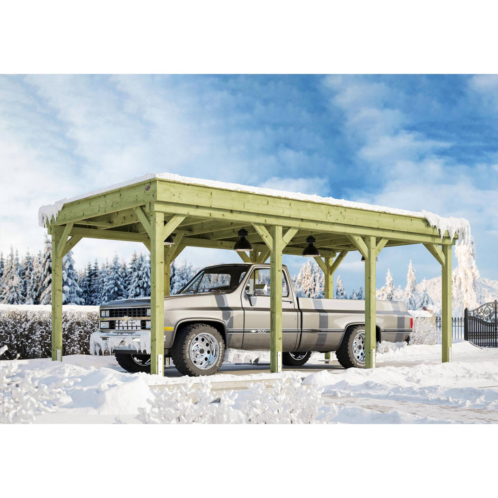Weka Einzelcarport '609' 325 x 622 cm Weka Einzelcarport '609' 325 x 622 cm von WEKA