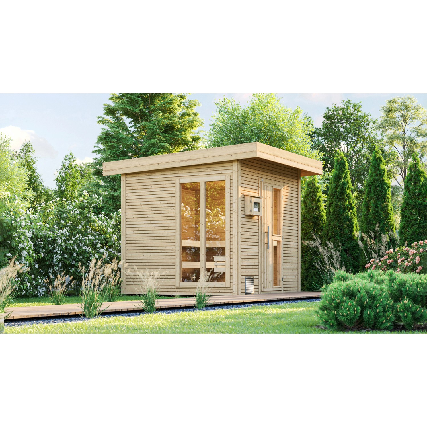 Weka Design-Saunahaus Kuopio 1 Außenmaß 263 cm x 298 cm Natur Technikpaket 2 Weka Design-Saunahaus Kuopio 1 Außenmaß 263 cm x 298 cm Natur Technikpaket 2 von WEKA