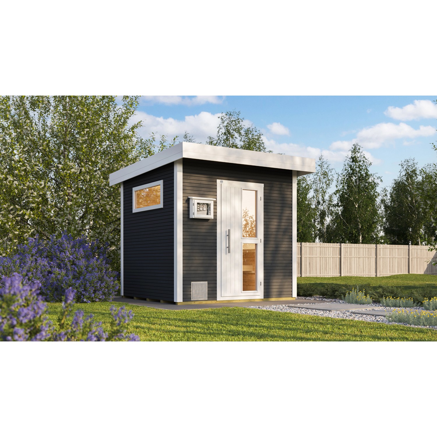 Weka Design-Saunahaus Kuopio Außenmaß 263 cm x 298 cm Anthrazit Technikpaket 1 Weka Design-Saunahaus Kuopio Außenmaß 263 cm x 298 cm Anthrazit Technikpaket 1 von WEKA