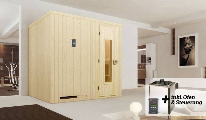 Weka Elementsauna Halmstad Gr. 2 Sparset 7,5 kw OS von WEKA