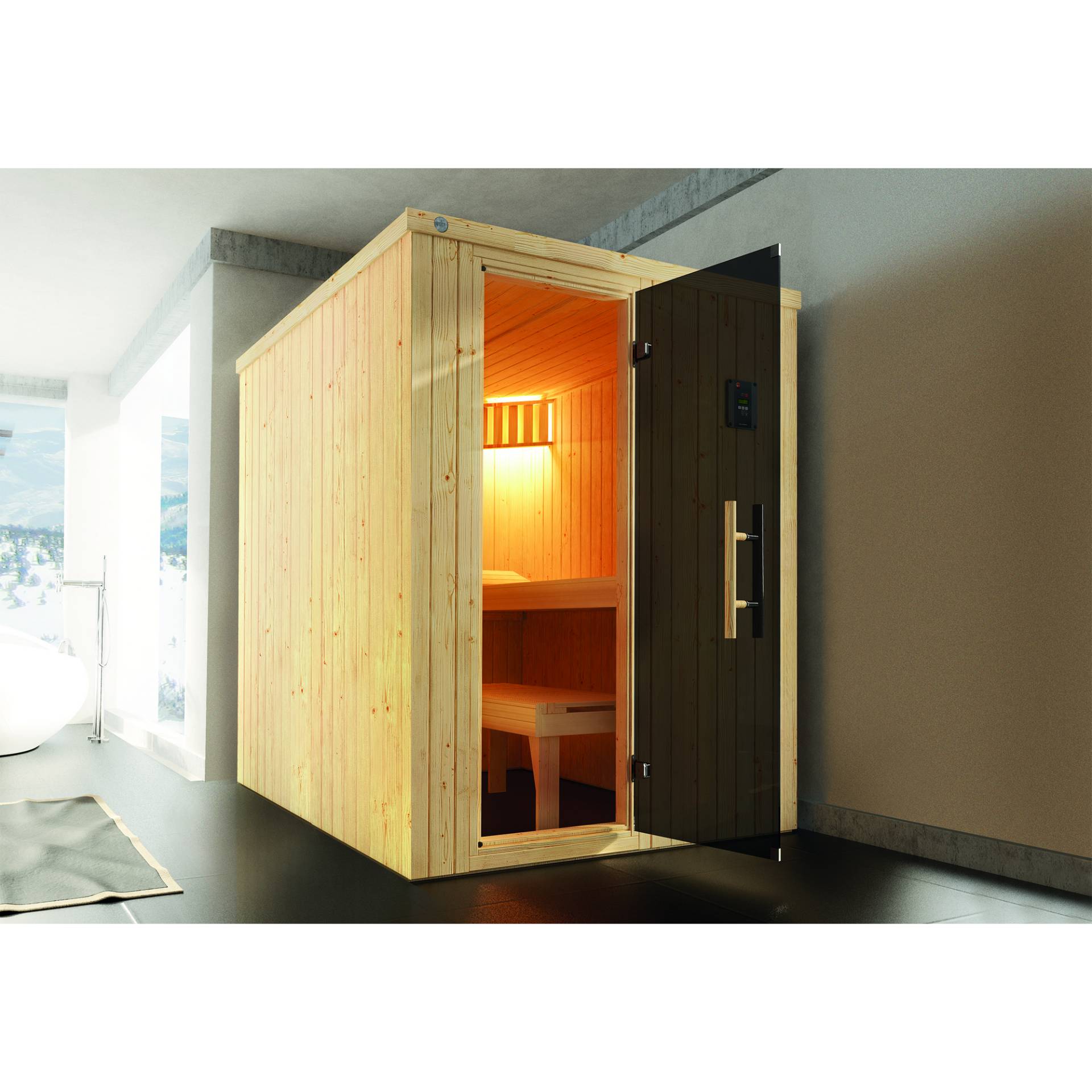 Weka Elementsauna 'Kaarina 1' 154 x 194 cm mit Glastür Weka Elementsauna 'Kaarina 1' 154 x 194 cm mit Glastür von WEKA