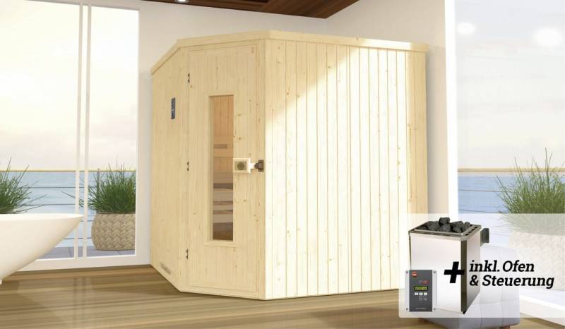 Weka Elementsauna Varberg Gr. 3 Sparset 7,5 kw OS von WEKA