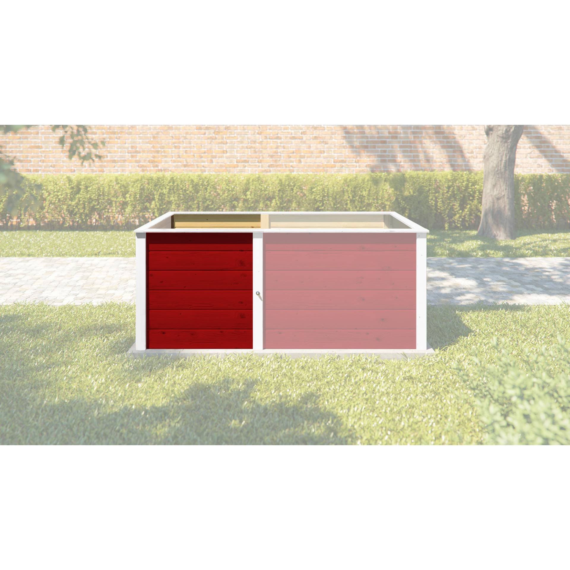 Weka Erweiterung Hochbeet '669' schwedenrot 69 x 71 x 69 cm von WEKA