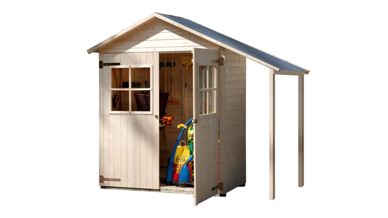 Weka Gerätehaus 357 A 224 x 85 cm natur mit Fußboden von WEKA