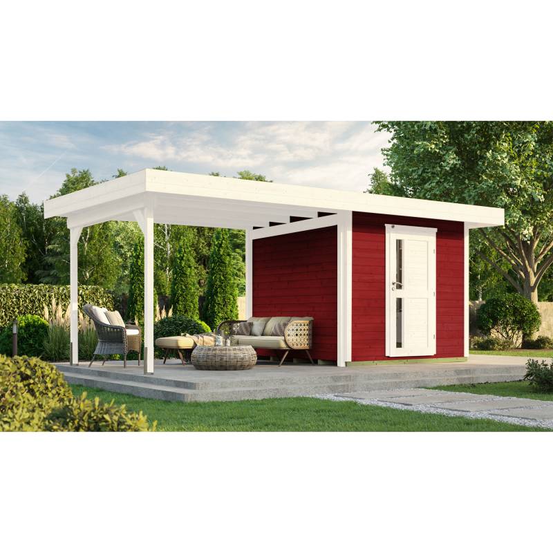 Weka Gartenhaus '172 B Gr.2' rot 530 x x 301 cm von WEKA
