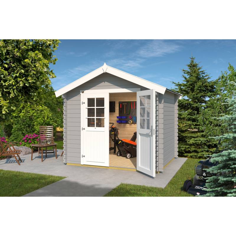 Weka Gartenhaus '209 Gr.1.5' grau 250 x 246 x 200 cm von WEKA