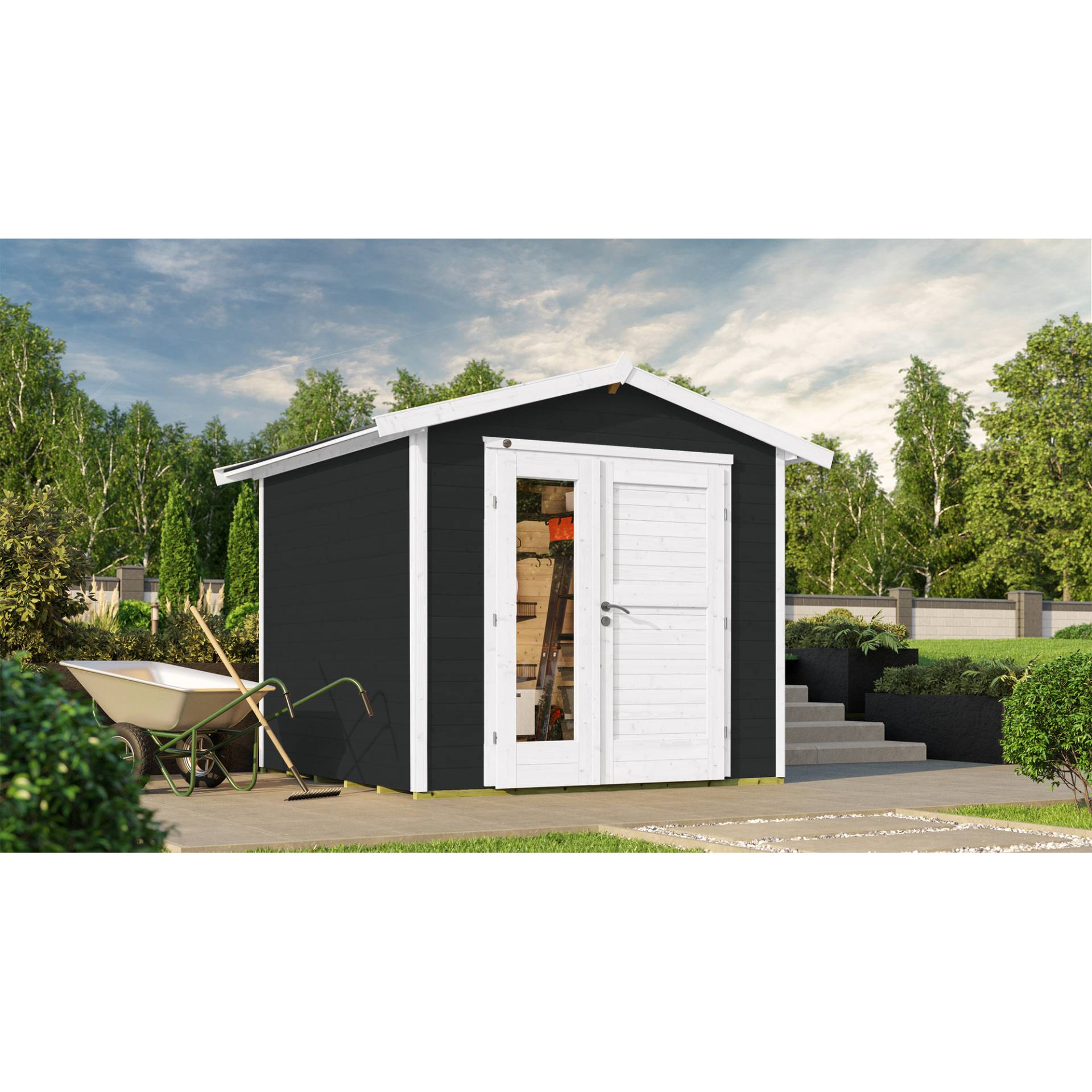 Weka Gartenhaus '224 A' anthrazit 235 x 230 x 239 cm Weka Gartenhaus '224 A' anthrazit 235 x 230 x 239 cm von WEKA