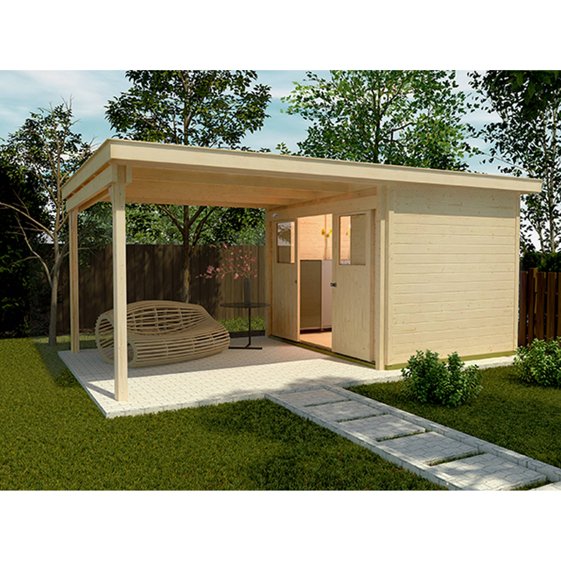 Weka Gartenhaus '225' A 500 x 299 cm, naturfarben Weka Gartenhaus '225' A 500 x 299 cm, naturfarben von WEKA