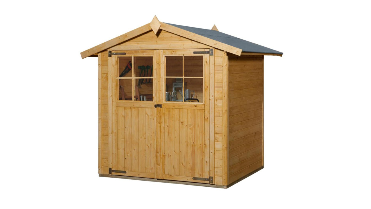 Weka Gartenhaus Agda 198 x 148 cm natur lasiert mit Fußboden von WEKA