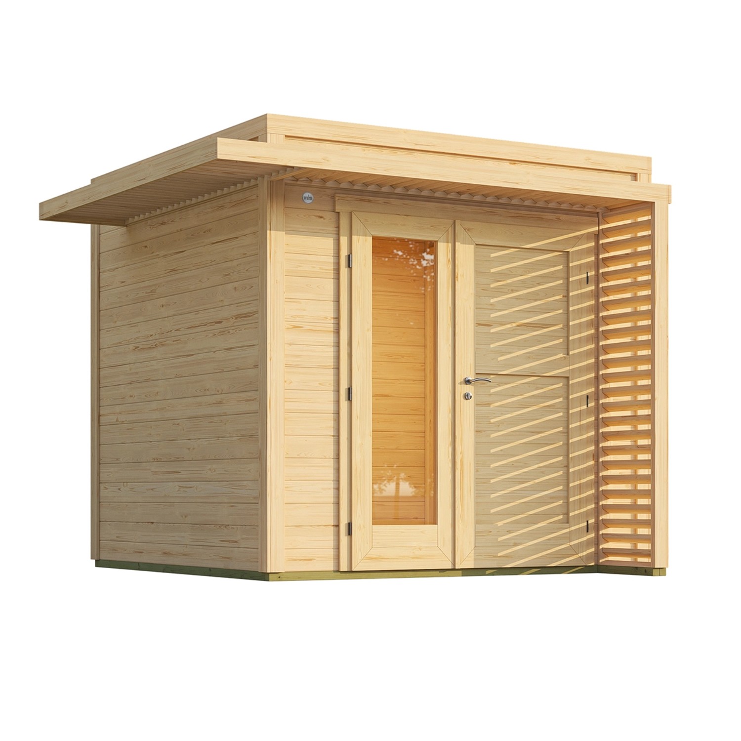 Weka Gartenhaus Amberley 1,5-Fache Tür Natur 235 cm x 235 cm Weka Gartenhaus Amberley 1,5-Fache Tür Natur 235 cm x 235 cm von WEKA