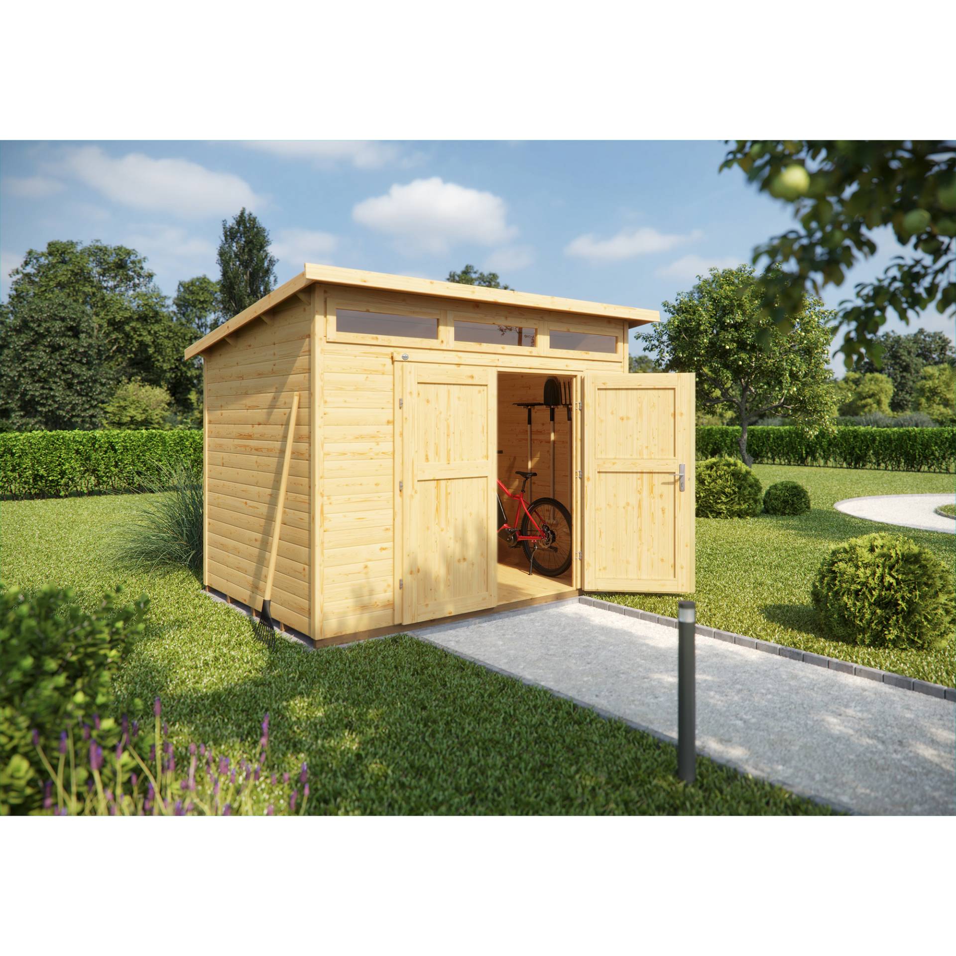 Weka Gartenhaus Massivholz natur 235 x 209 cm von WEKA