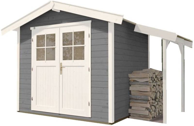 Weka Gartenhaus Zoey 296 x 205 cm grau mit Fußboden von WEKA